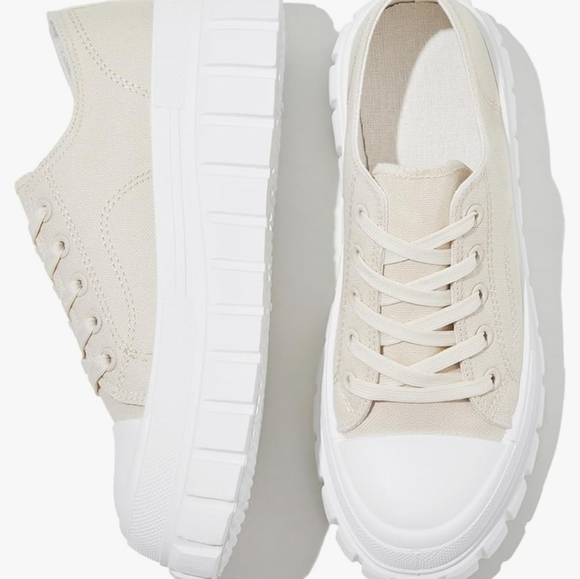 NIB canvas platform sneakers US 10 - Picture 4 of 7